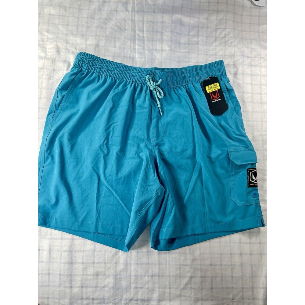 RedSand Men's Blue Cargo Swim Trunk Board Shorts - Size Large (NWT)